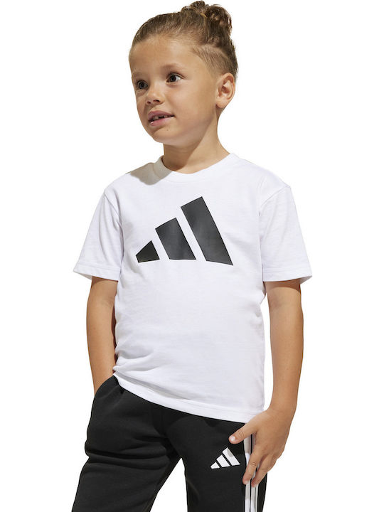 Παιδικό T-shirt white/black Essentials