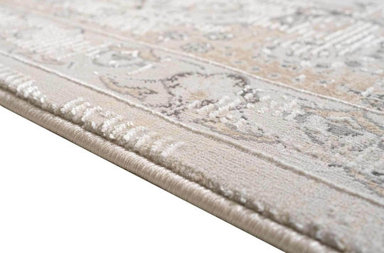 Isexan Retro 7893 Teppich Rechteckig Synthetisch,Polyester/Cotton/Leather Beige