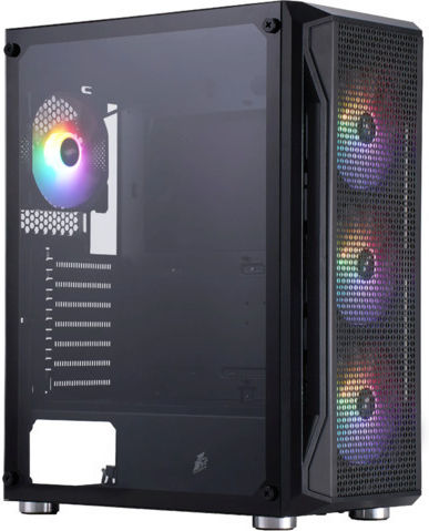 1STPLAYER Firebase X5 RGB v2 Gaming Midi Tower Κουτί Υπολογιστή με Πλαϊνό Παράθυρο Μαύρο