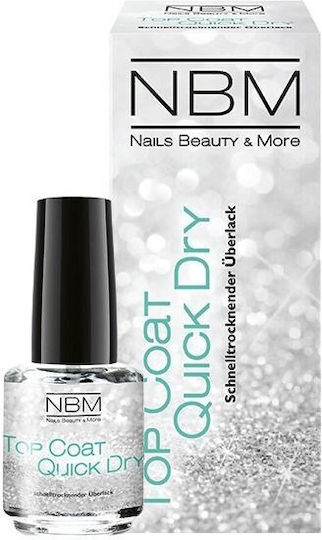 NBM Top Coat pentru lacuri de unghii obișnuite Uscare rapidă 14ml