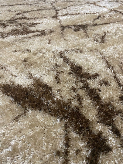 Jasmine JS 597 Rug Rectangular Shaggy Camel Brown