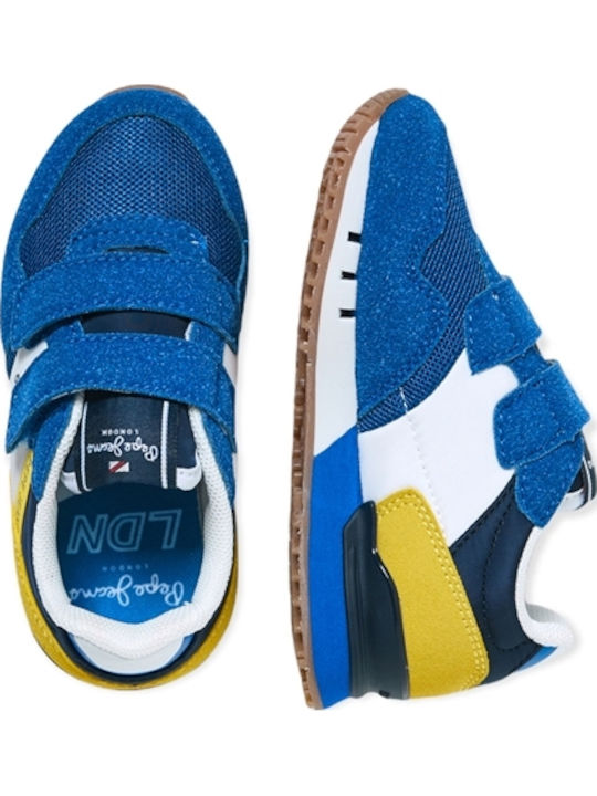 London One Παιδικά Sneakers με Σκρατς Μπλε