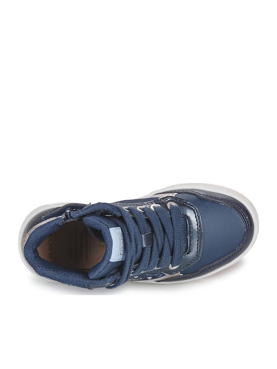 Frozen Kids Ankle Boots with Zipper and Lights Navy Blue