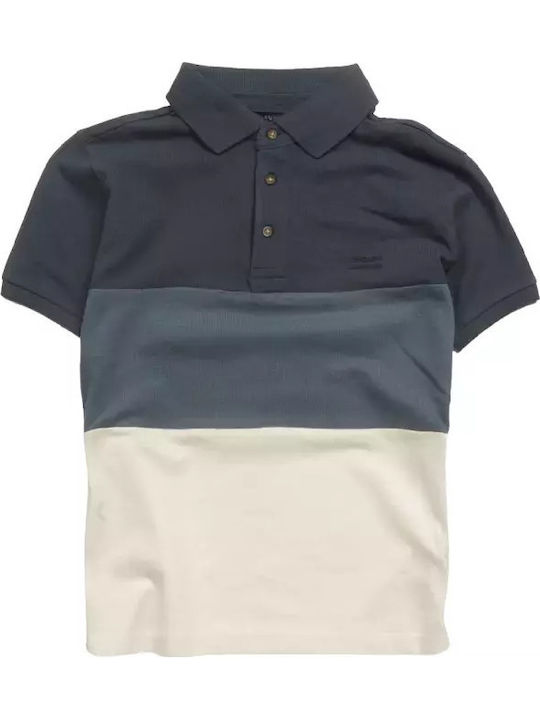 Kinderpolo Kurzarm blaues Eichhörnchen