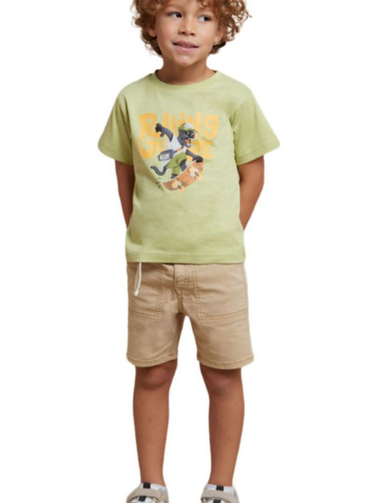 Kids' T-shirt Green Rolling Aloe