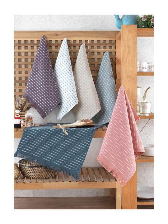 Şaheser Prosop din 100% Bumbac în Culoarea Bej 40x60cm 6buc