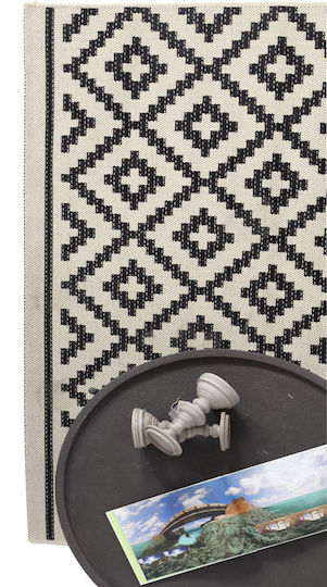 Royal Carpet Flox 721W Χαλί Ορθογώνιο Καλοκαιρινό Ψάθινο Black 160x230cm