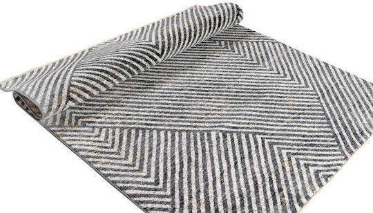 Balsan Mystic Kilvana Rug Rectangular with Fringes Dark Grey