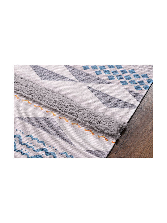 Newplan 4550 Handmade Rug Rectangular with Fringes Gray