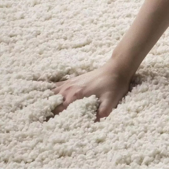 Saray Home California Mix Χαλί Ορθογώνιο Shaggy Εκρού 160x230cm