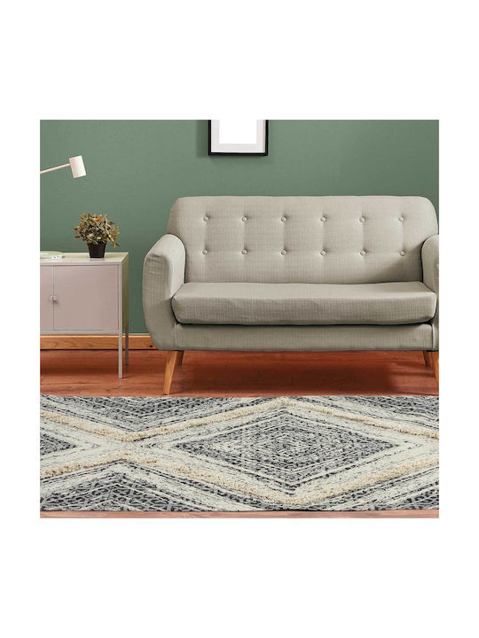 Das Home 7027 Covor Rectangular Bumbac Gri / Negru