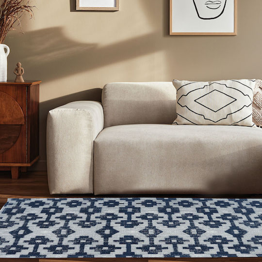 Das Home 7025 Χαλί Ορθογώνιο Βαμβακερό Μπλε 140x200cm