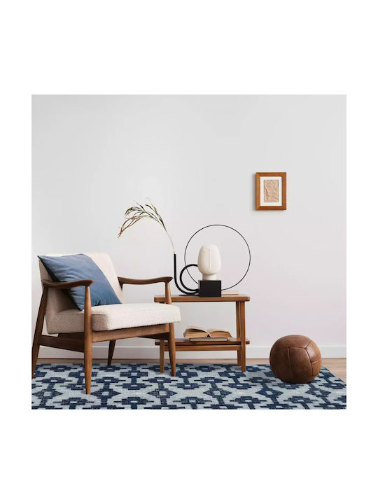 Das Home 7025 Teppich Rechteckig Baumwolle Blue