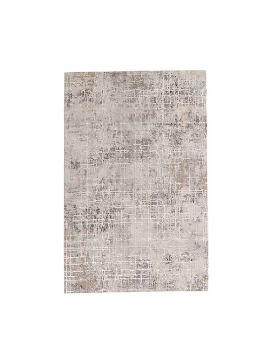 Isexan Kosmos 7869 Teppich Rechteckig Synthetisch,Polyester/Cotton/Leather Grey / Brown