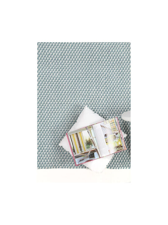 Royal Carpet Duppis OD2 Rug Outdoor Rectangular with Fringes OD2 White Blue