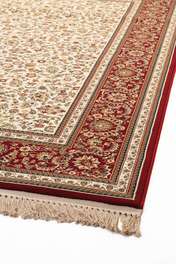 Royal Carpet Sherazad 8712 Teppich Rechteckig Synthetisch,Polyester/Cotton/Leather mit Fransen Beige