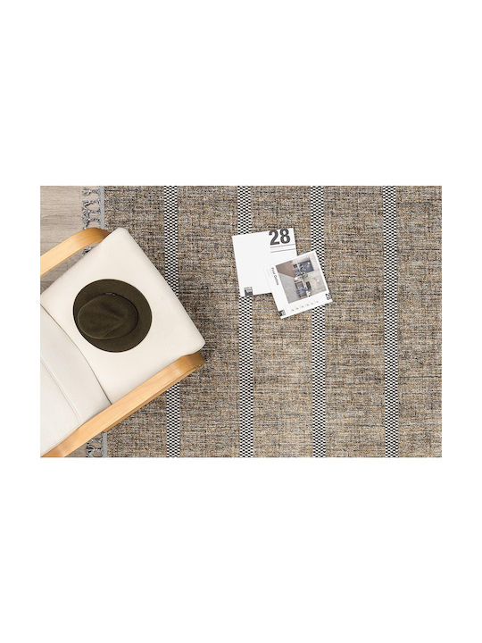 Newplan Zenith 75557A Rug Rectangular with Fringes Beige