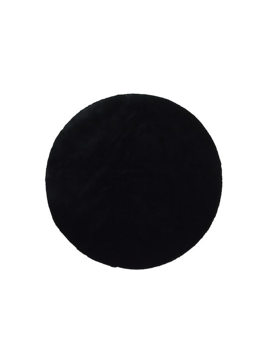 Newplan Puffy Anti-slip Rug Rectangular Furry FC9 Black