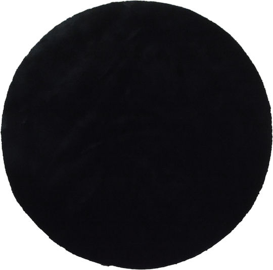 Newplan Puffy Anti-slip Rug Rectangular Furry FC9 Black