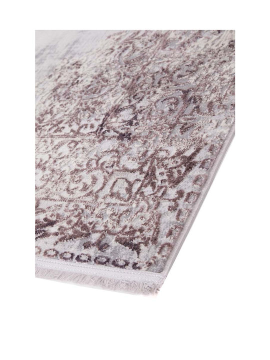 Royal Carpet Allure 17338 163 Handgefertigt Synthetisch,Polyester/Cotton/Leather mit Fransen Flieder