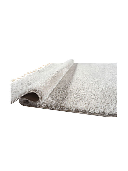 Balsan Silky Covor Rectangular Shaggy cu franjuri Bej