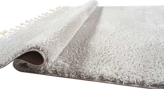 Balsan Silky Χαλί Ορθογώνιο Shaggy με Κρόσια Beige 160x230cm