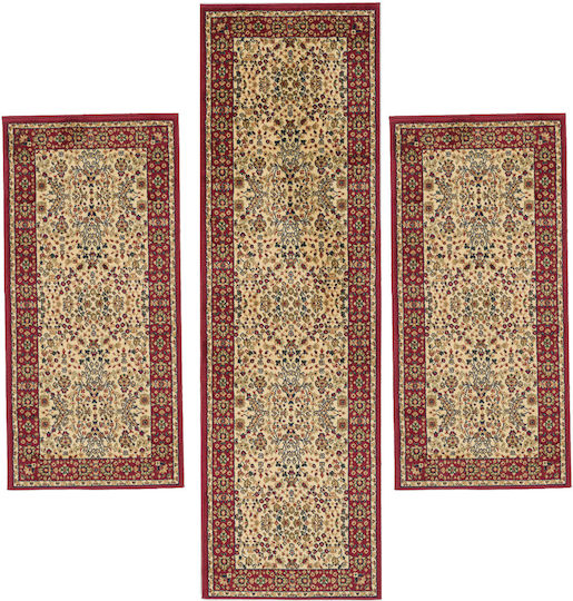 Isexan Classic 1907 Teppich Rechteckig Synthetisch,Polyester/Cotton/Leather Rot