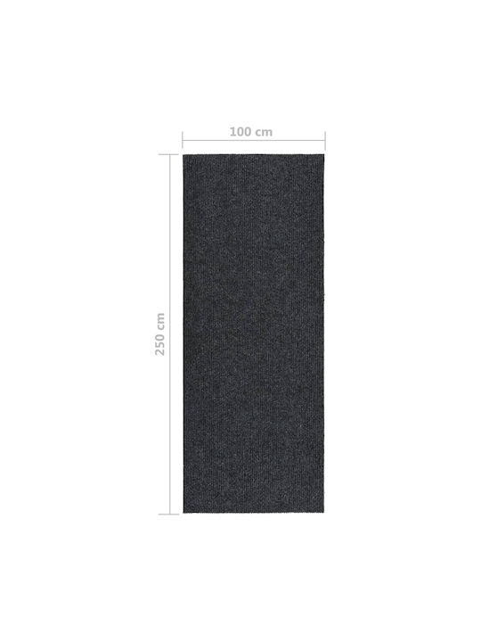 vidaXL Anti-slip Rug Rectangular Charcoal