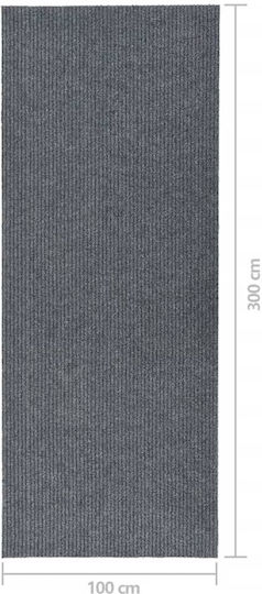 vidaXL Αντιολισθητικό Χαλί Ορθογώνιο Γκρι 100x300cm