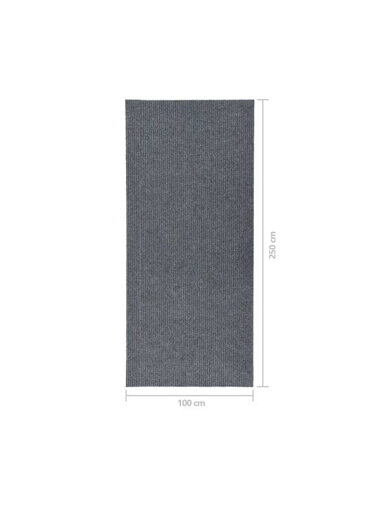 vidaXL Αντιολισθητικό Χαλί Ορθογώνιο Γκρι 100x250cm