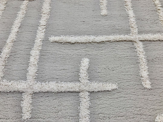 Koulis Carpets Thick 823 με Κρόσια 200x250cm Grey / Cream