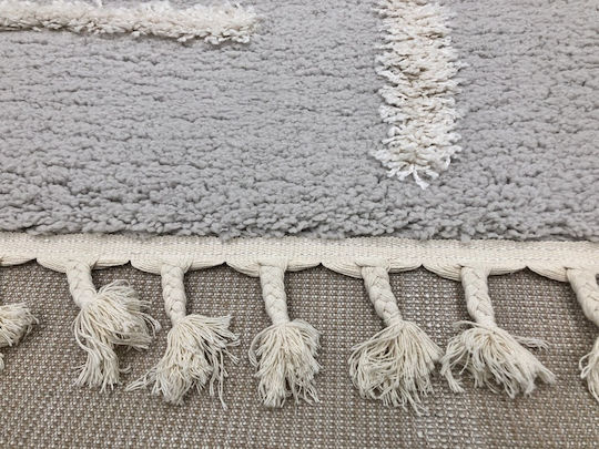 Koulis Carpets Thick 823 με Κρόσια 235x290cm Grey / Cream