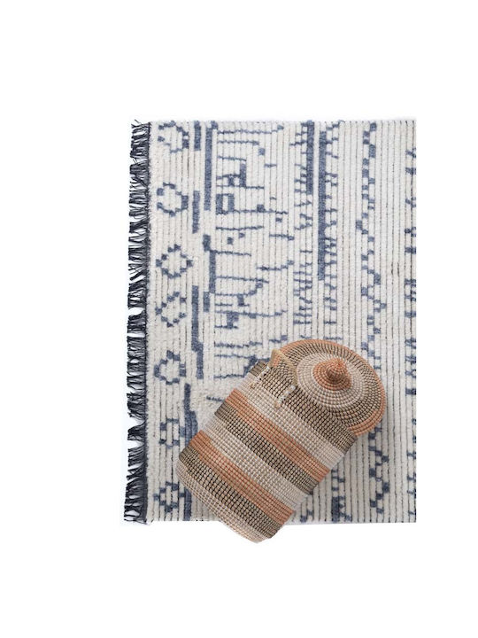 Royal Carpet Iris 191 Килим Правоъгълена с крошки Cream / Blue