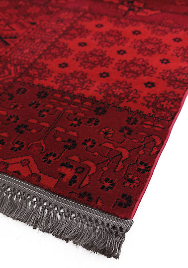 Royal Carpet Afgan 7675A με Κρόσια 133x190cm Dark Red