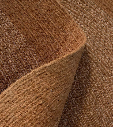 Nima Bergren Rug Round Summer from Jute Deep Orange