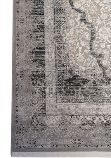 Klonaras PEARL 1001 Килим Правоъгълена Anthracite / Grey