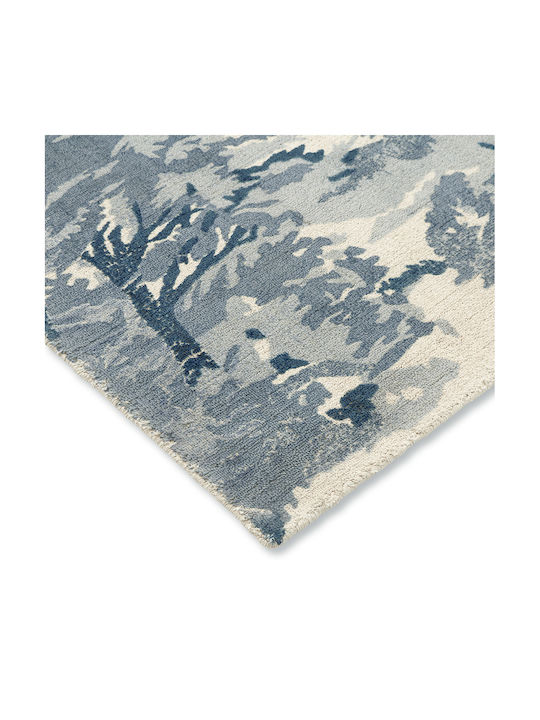 Ted Baker Landscape Toile Lucrat manual Covor Rectangular Bumbac albastru deschis