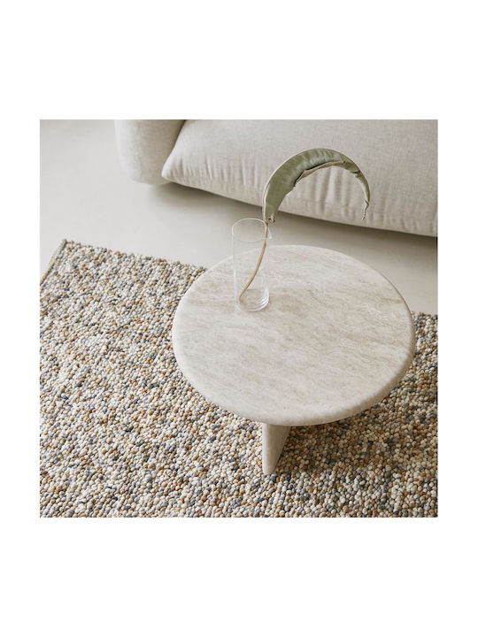 Brink & Campman Pebble Teppich Rechteckig Synthetisch,Polyester/Cotton/Leather Beach Beige