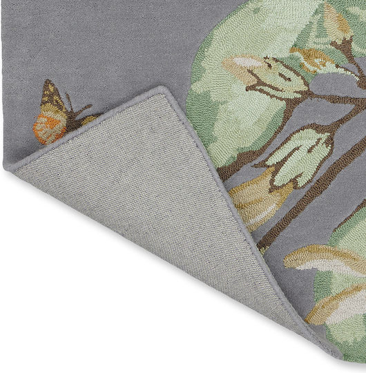 Wedgwood Hummingbird 37804 Ръчно изработено Килим Правоъгълена Вълна Сив