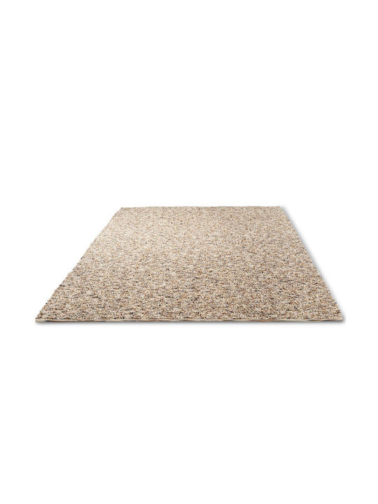 Brink & Campman Pebble Teppich Rechteckig Synthetisch,Polyester/Cotton/Leather Beach Beige
