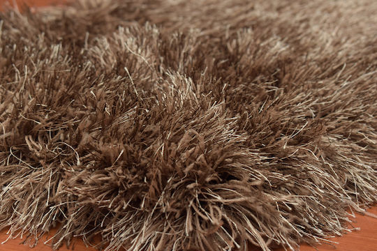 Koulis Carpets Flok Handmade Rug Rectangular Brown