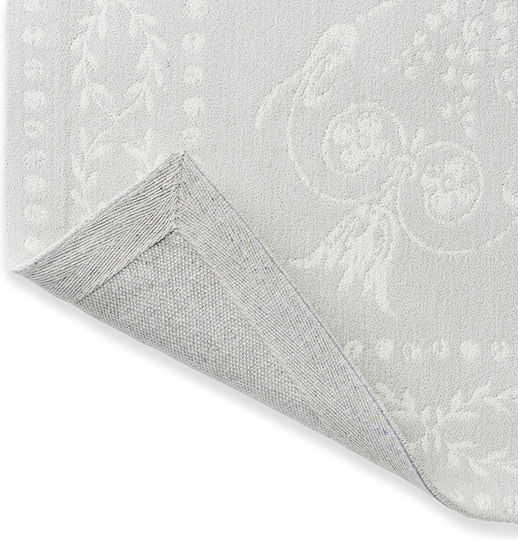 Laura Ashley Josette Lucrat manual Covor Rectangular Bumbac Dove Grey