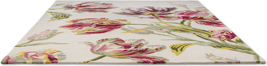 Laura Ashley Gosford Lucrat manual Covor Rectangular Cranberry