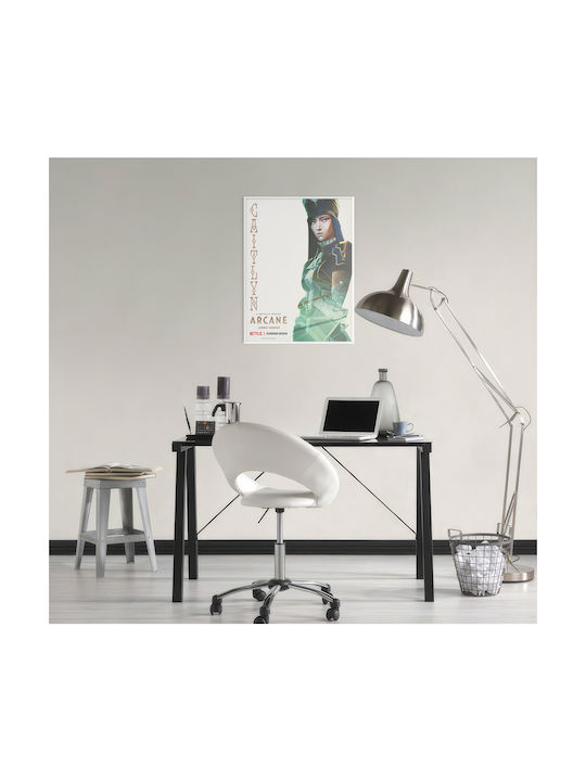 Gaming Poster Arcane League Legends Caitlyn Gm2400 21cm X 30cm White Frame Pvc
