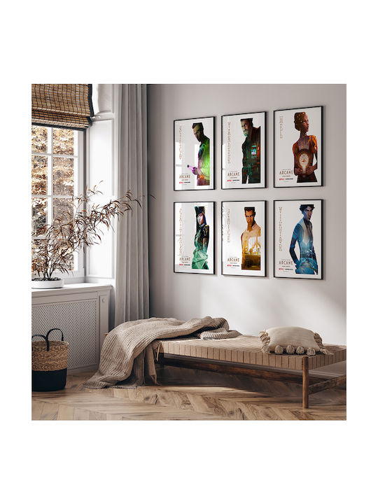 Gaming Poster Arcane League Legends Caitlyn Gm2400 21cm X 30cm White Frame Pvc