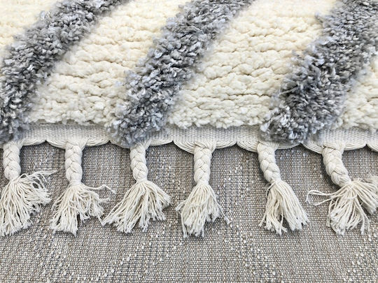 Koulis Carpets Thick Thick 826 Shaggy 200x290cm Grey - Cream