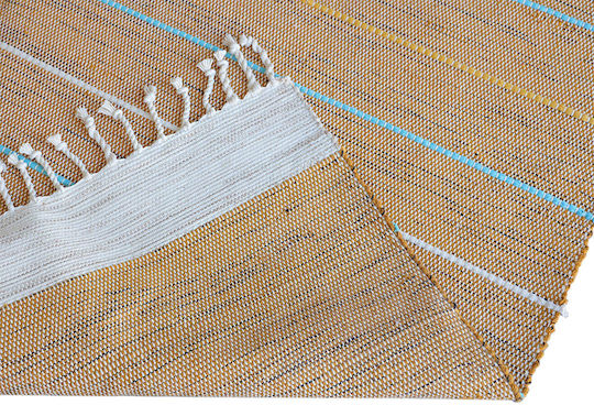 Newplan Ribella Handmade Anti-slip Rug Rectangular Summer Cotton with Fringes 200 Beige