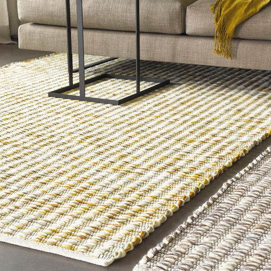 Brink & Campman Grain Χειροποίητο Χαλί Ορθογώνιο Μάλλινο Mustard Beige 250x350cm