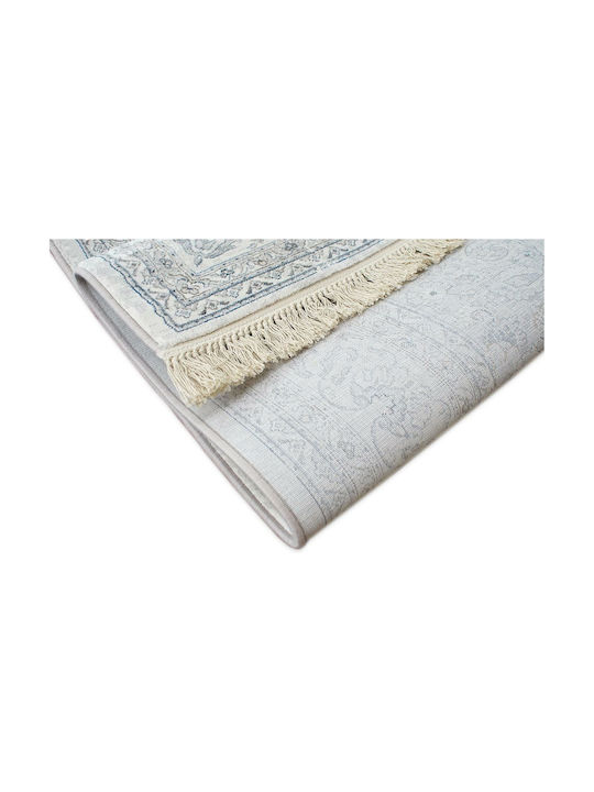 Bekas Carpets Χαλί Ορθογώνιο με Κρόσια Γκρι 160x160cm