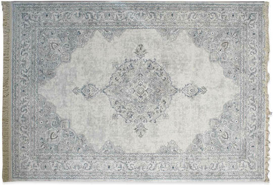 Bekas Carpets Covor Rectangular cu franjuri Gri
